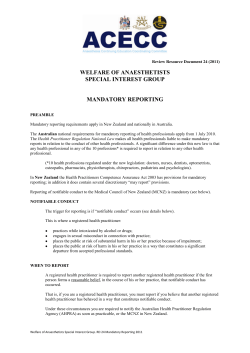 RD 24 Mandatory Reporting 2011