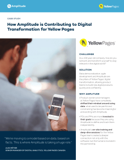 Use Case Yellow Pages is driving data