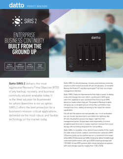 siris 2 - Datto, Inc.