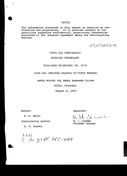 Heat and material balance computer program