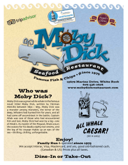 Menu - Moby Dick