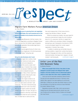 Migrant Farm Workers Pursue American Dream