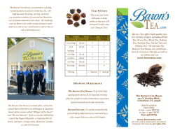 Tea Prices Mission Statement