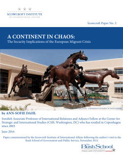 a continent in chaos - The Bush School of Government and Public