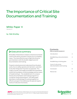 The Importance of Critical Site Documentation and Training