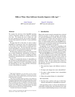 Milk or Wine: Does Software Security Improve with