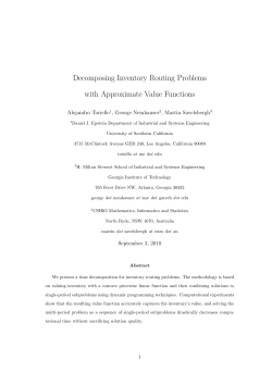 Decomposing Inventory Routing Problems with Approximate Value