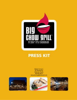 press kit - Big Chow Grill