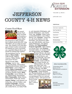 jefferson county 4-h news