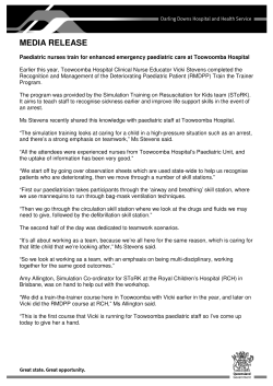 Paediatric nurses train for enhanced emergency paediatric care at