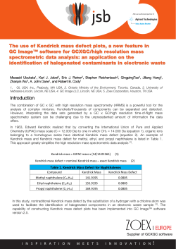 Analysis of electronic waste by GC x GC combined with HRMS