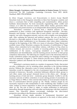 Ethnic Struggle, Coexistence, and Democratization in Eastern