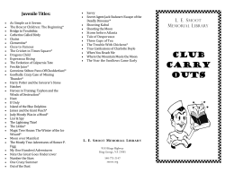 Club Carry Outs - LE Smoot Memorial Library