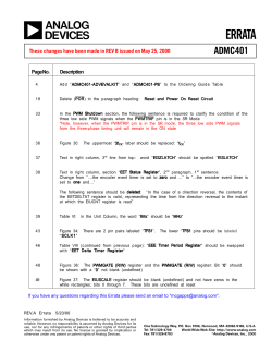 Errata (401) - Analog Devices