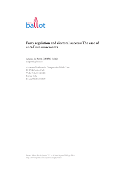 Party regulation and electoral success: The case of anti-Euro