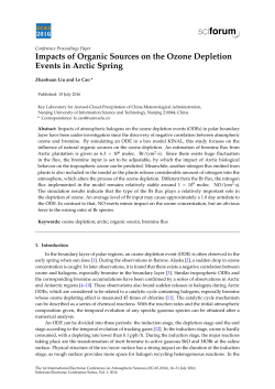 Impacts of Organic Sources on the Ozone Depletion Events in Arctic