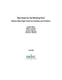 New Hope for the Working Poor