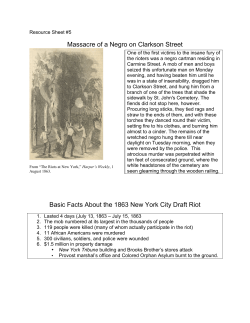 Massacre of a Negro on Clarkson Street