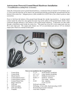 Powered Ground Board
