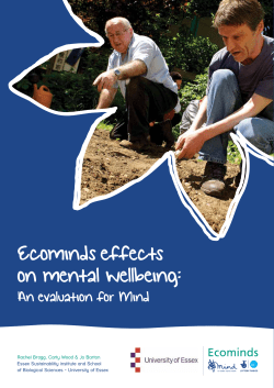 Ecominds effects on mental wellbeing: An evaluation for Mind