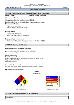 Calcium Sulfate, Dihydrate