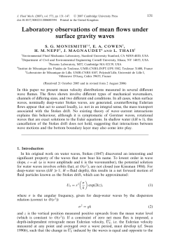 Laboratory observations of mean flows under