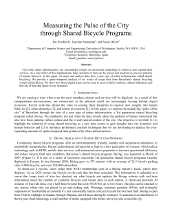 Measuring the Pulse of the City through Shared Bicycle Programs