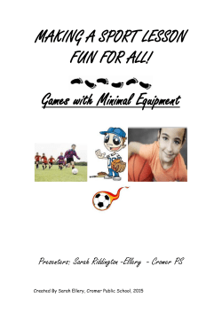 MAKING A SPORT LESSON FUN FOR ALL