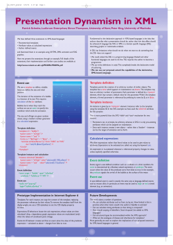 Presentation Dynamism in XML - Kent