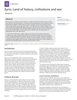 Syria: Land of history, civilizations and war