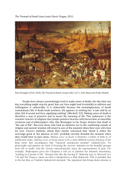 The Triumph of Death. Jean-Louis Claret. Prague, 2011. People