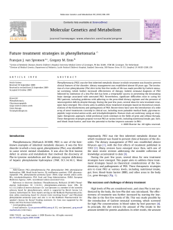 2010 Future treatment strategies in phenylketonuria
