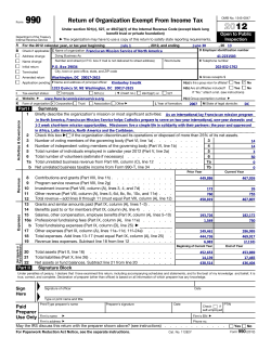the 2013 Form 990 - Franciscan Mission Service