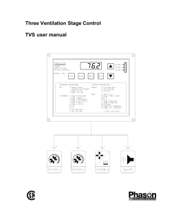 Three Ventilation Stage Control TVS user manual