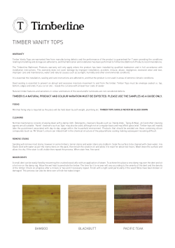 timber vanity tops