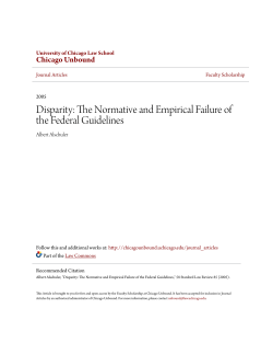 The Normative and Empirical Failure of the Federal Guidelines
