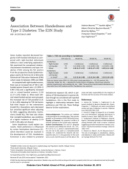 Association Between Handedness and Type 2