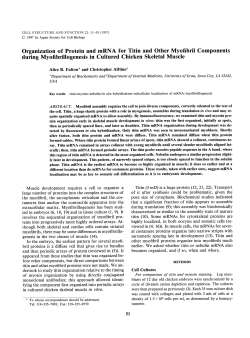 Cell Structure and Function - Central Microscopy Research Facility