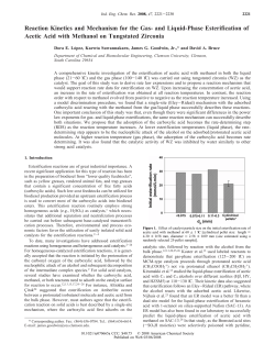 Reaction Kinetics and Mechanism for the Gas- and Liquid