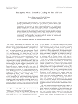 Seeing the mean: Ensemble coding for sets of faces. Journal