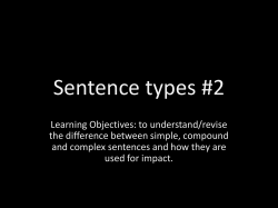 Sentence types