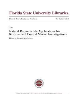 Natural Radionuclide Applications for Riverine and