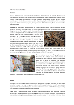 Industries: Financial Insitution Challenges Financial