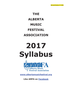 Choral School Classes - Alberta Music Festival Association