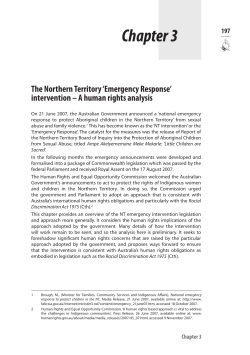 Chapter 3 - Australian Human Rights Commission