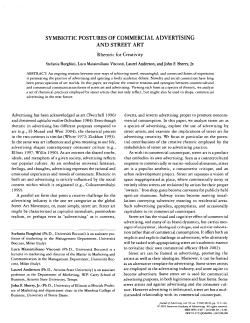 symbiotic postures of commercial advertising and street art