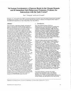 Nd Isotope Geochemistry of Igneous Rocks in the Glennie Domain