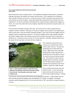 Have a green healthy lawn while still conserving water