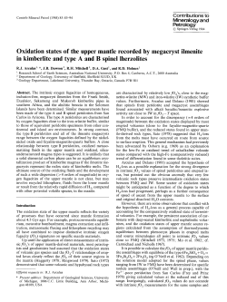 Oxidation states of the upper mantle recorded by megacryst ilmenite