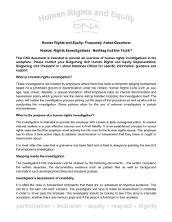 Human Rights and Equity: Frequently Asked Questions